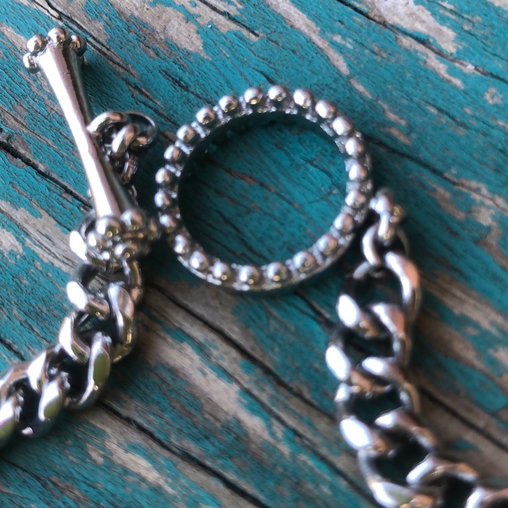 Women’s Silver & Gold Two Tone Necklace - Picture 8 of 8